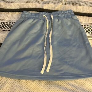 I’m selling: light blue mini cotton sweatshirt material skirt